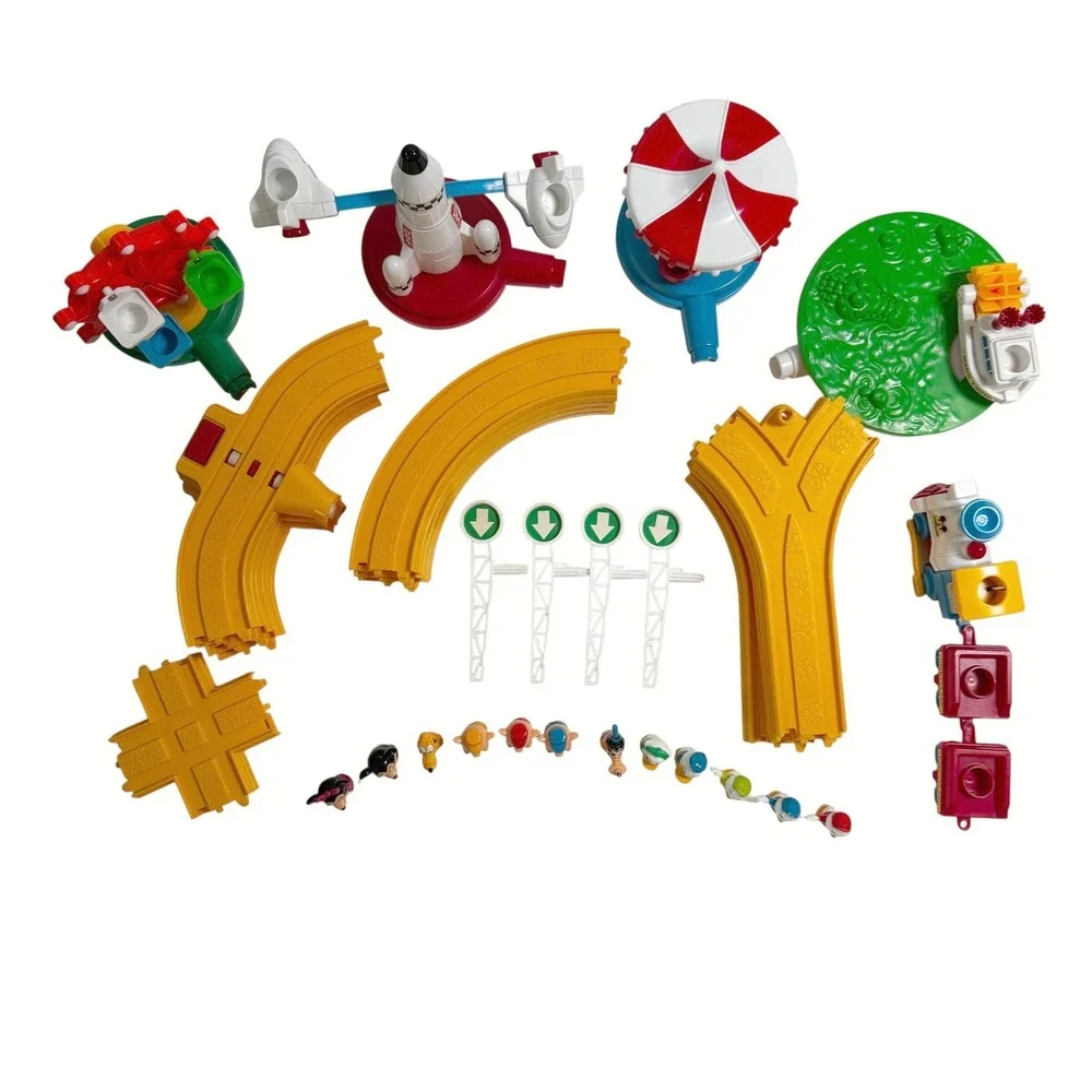 Vintage 1986 Disneyland Playmates Park Train Set Mickey Mouse All Pieces